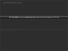 Tablet Screenshot of godsbusiness.org